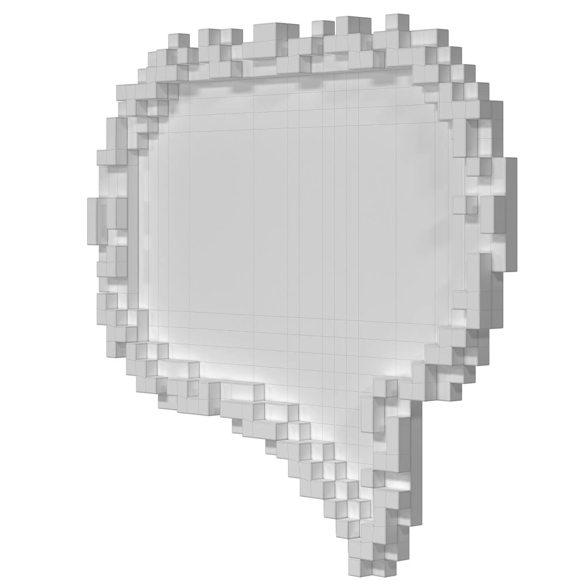 Pixel mirror Message by Seletti 3D model_5