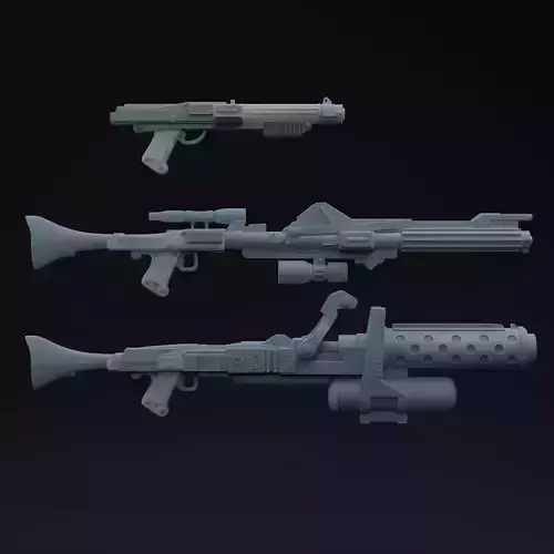 One Twelfth Scale Elite Squad Blaster Printable Files