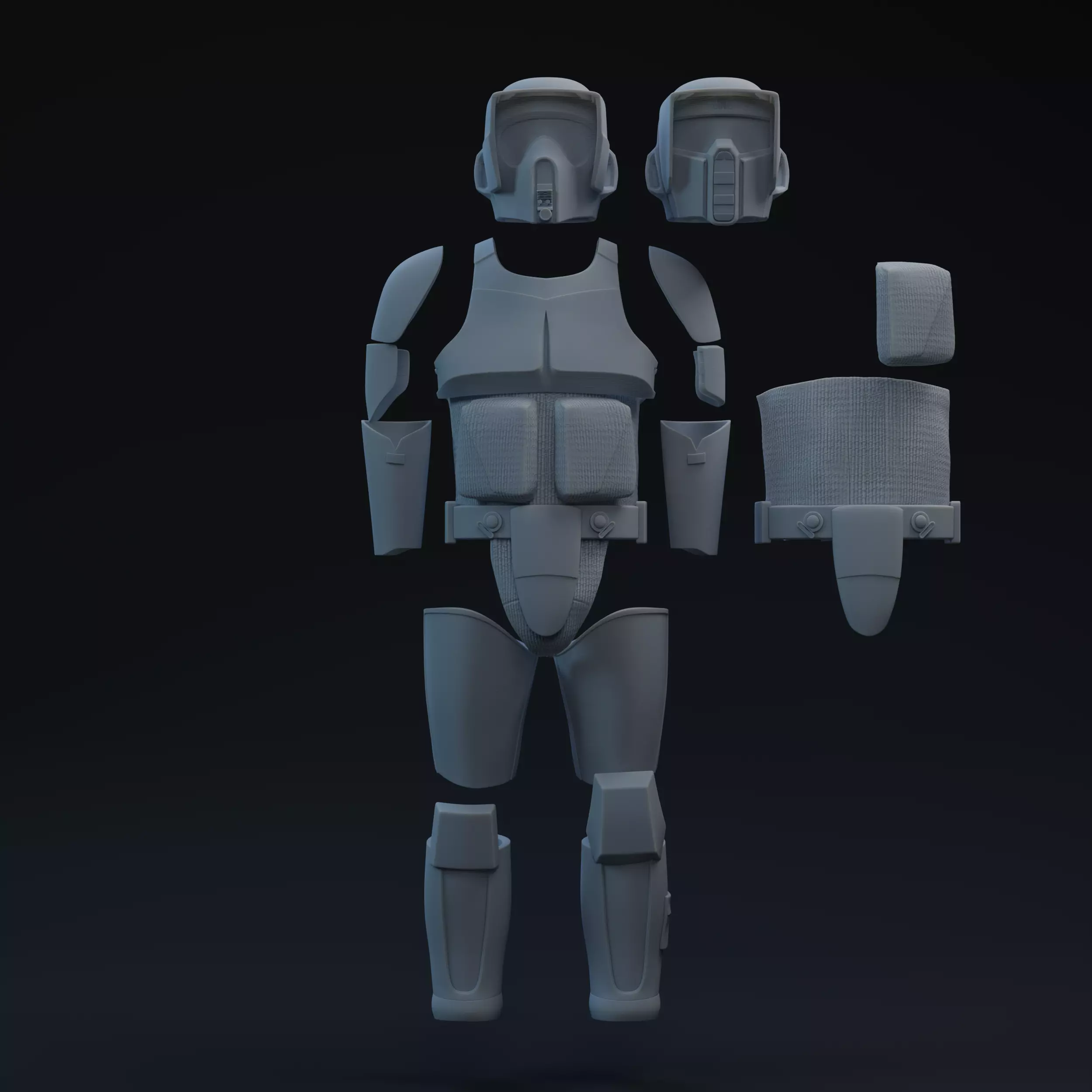 One Twelfth Scale Storm Commando Scout Printable Kit 3D print model_0