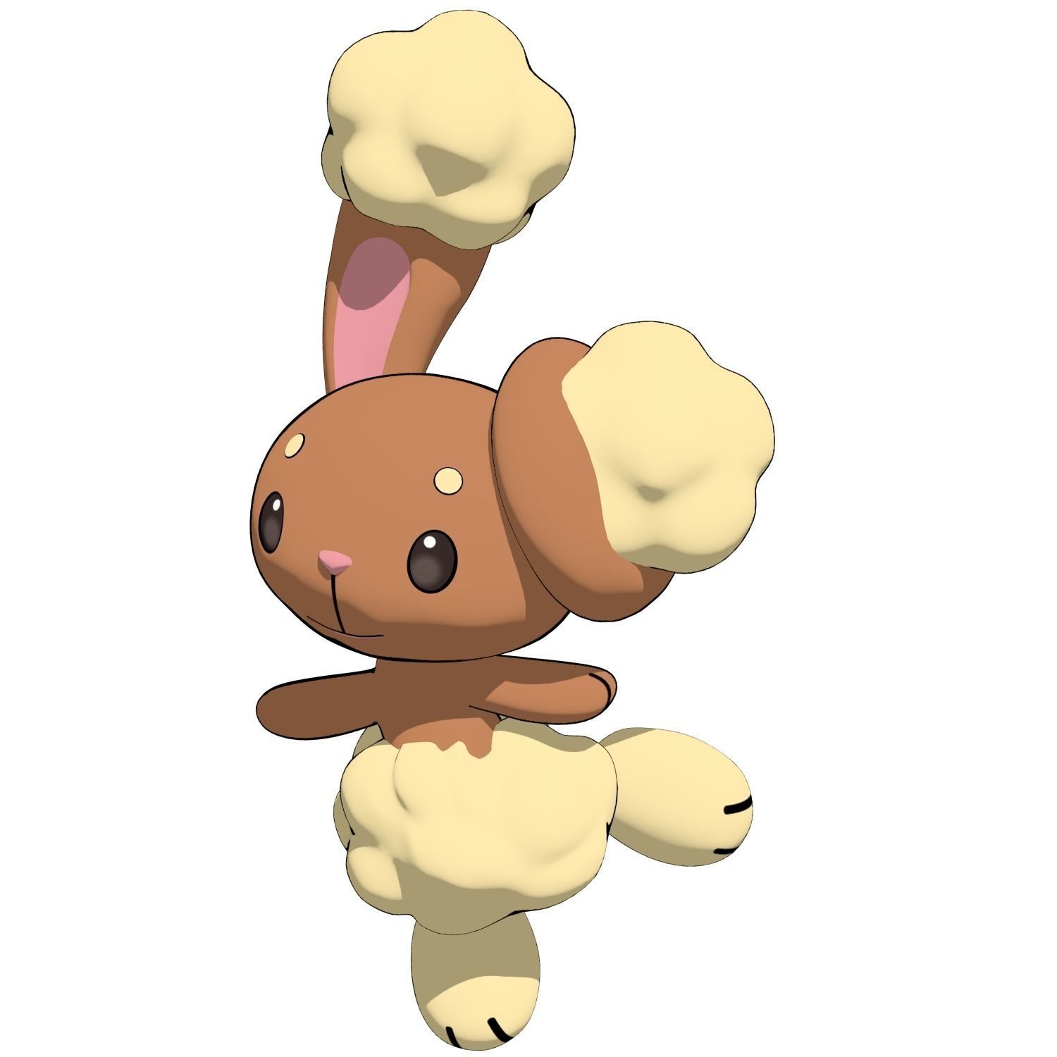 Buneary Pokemon 3D model_0