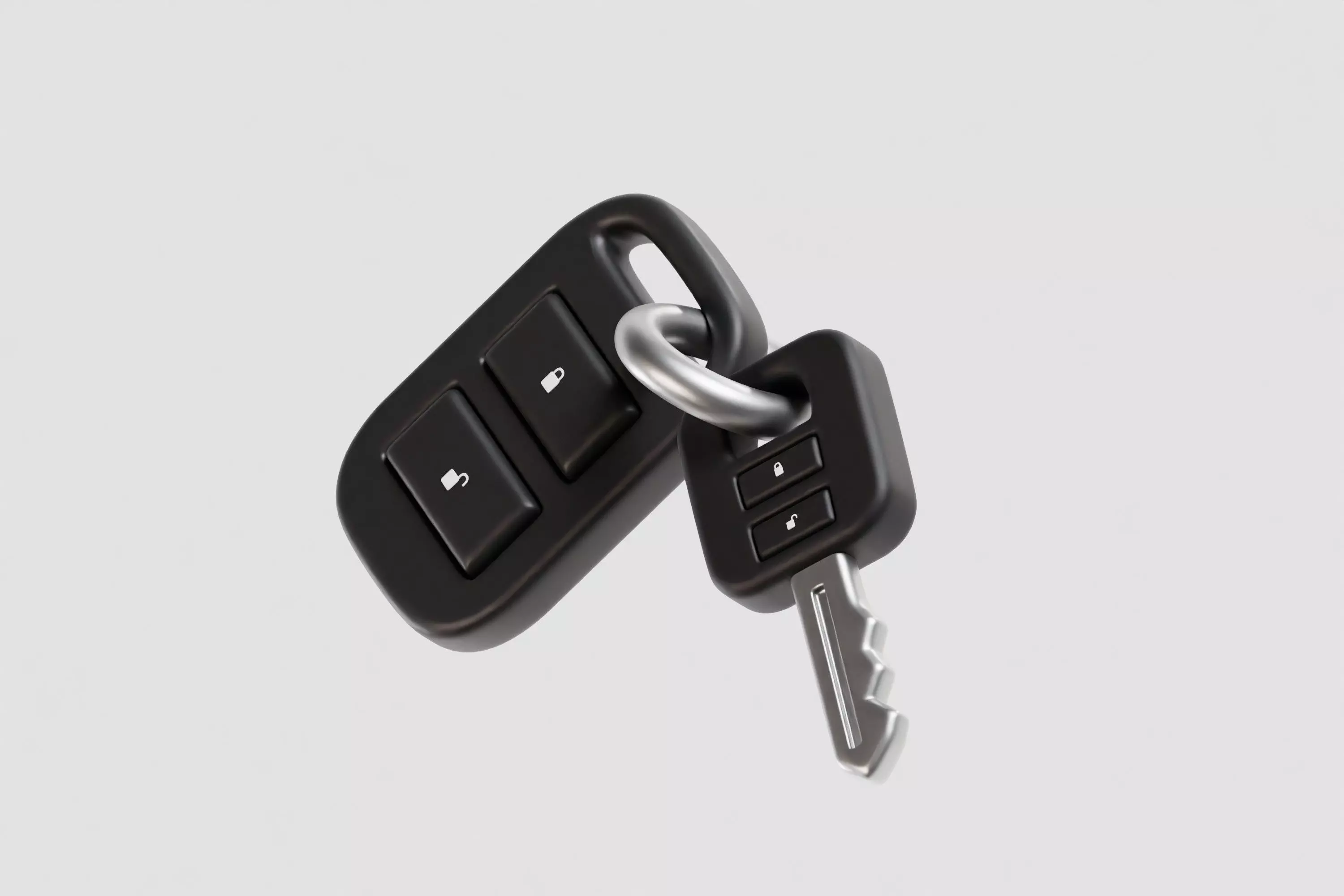 Car Key 3d model Low-poly 3D model_4