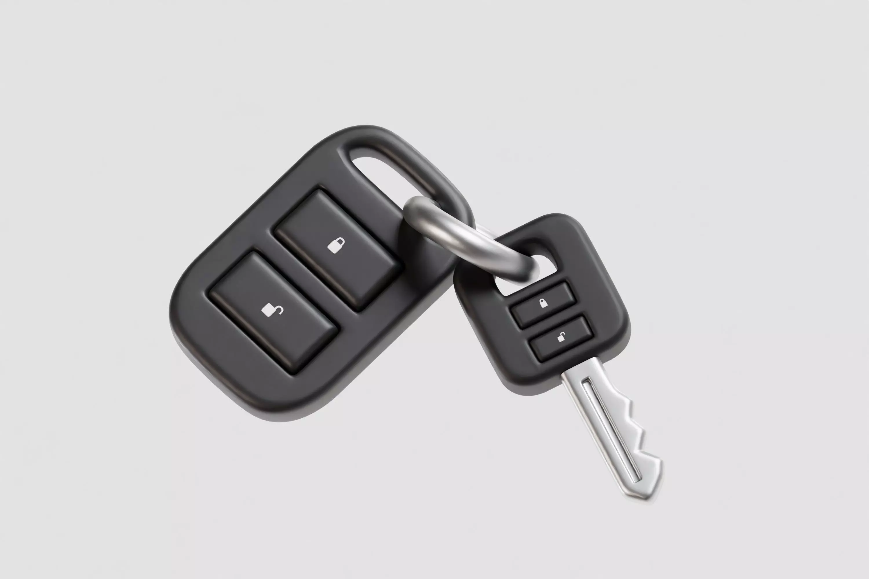 Car Key 3d model Low-poly 3D model_5