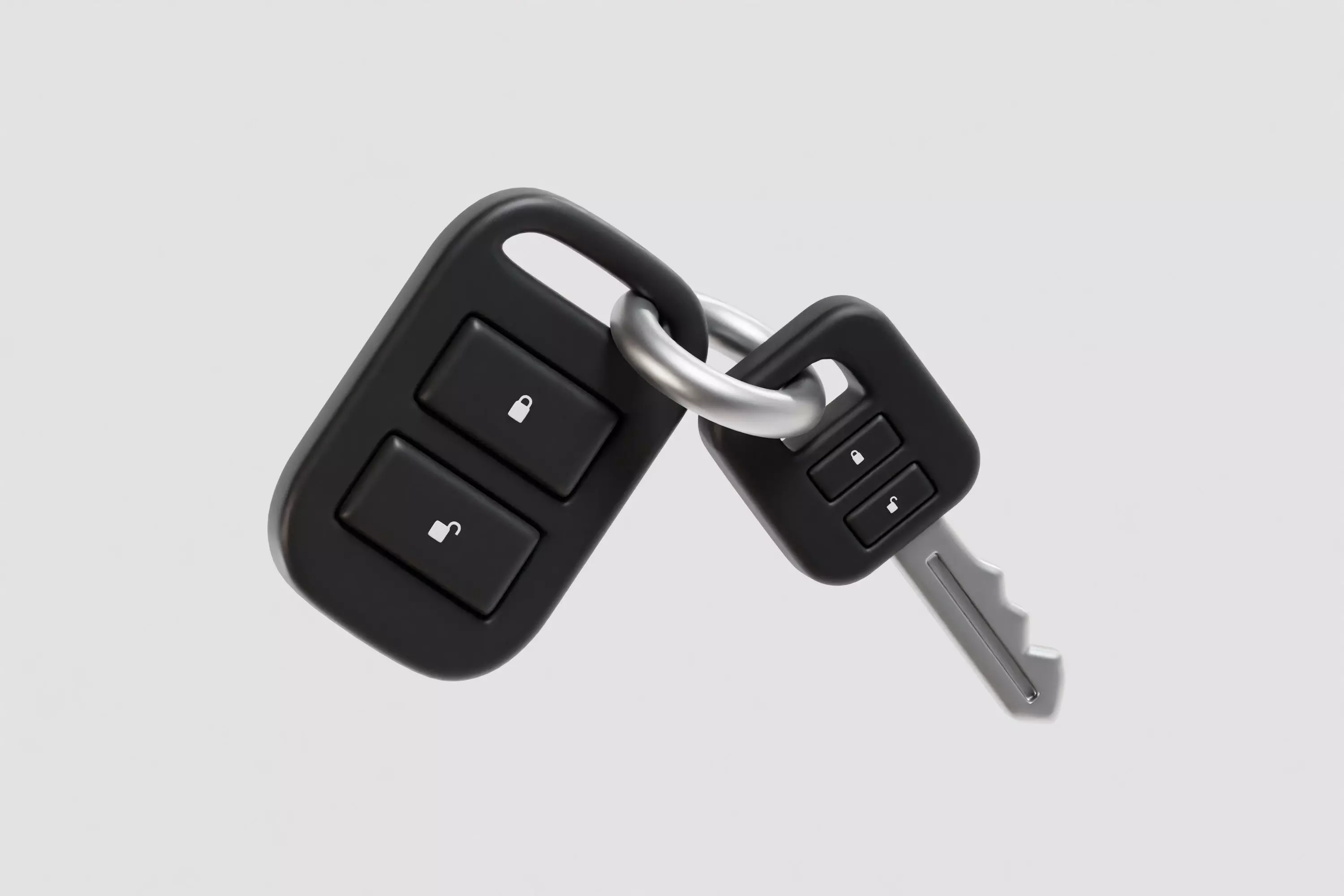 Car Key 3d model Low-poly 3D model_1