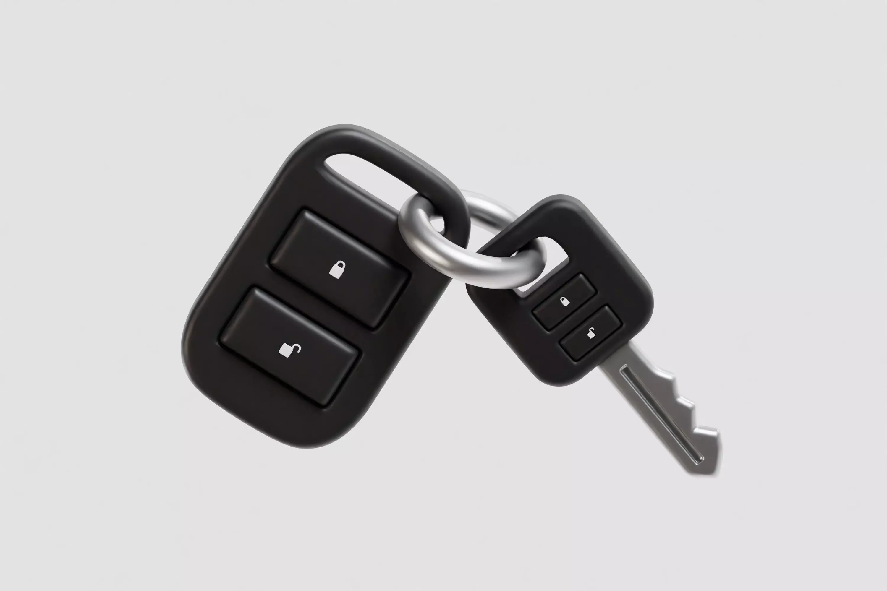 Car Key 3d model Low-poly 3D model_0
