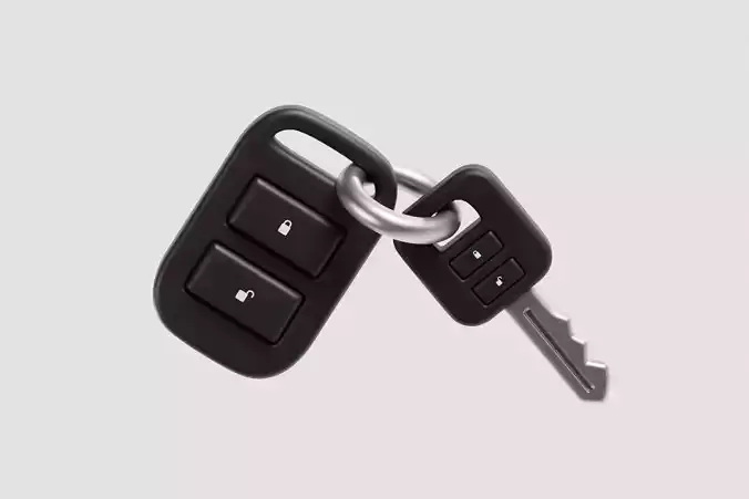 Car Key 3d model Low-poly 3D model Car Key 3d model Low-poly 3D model