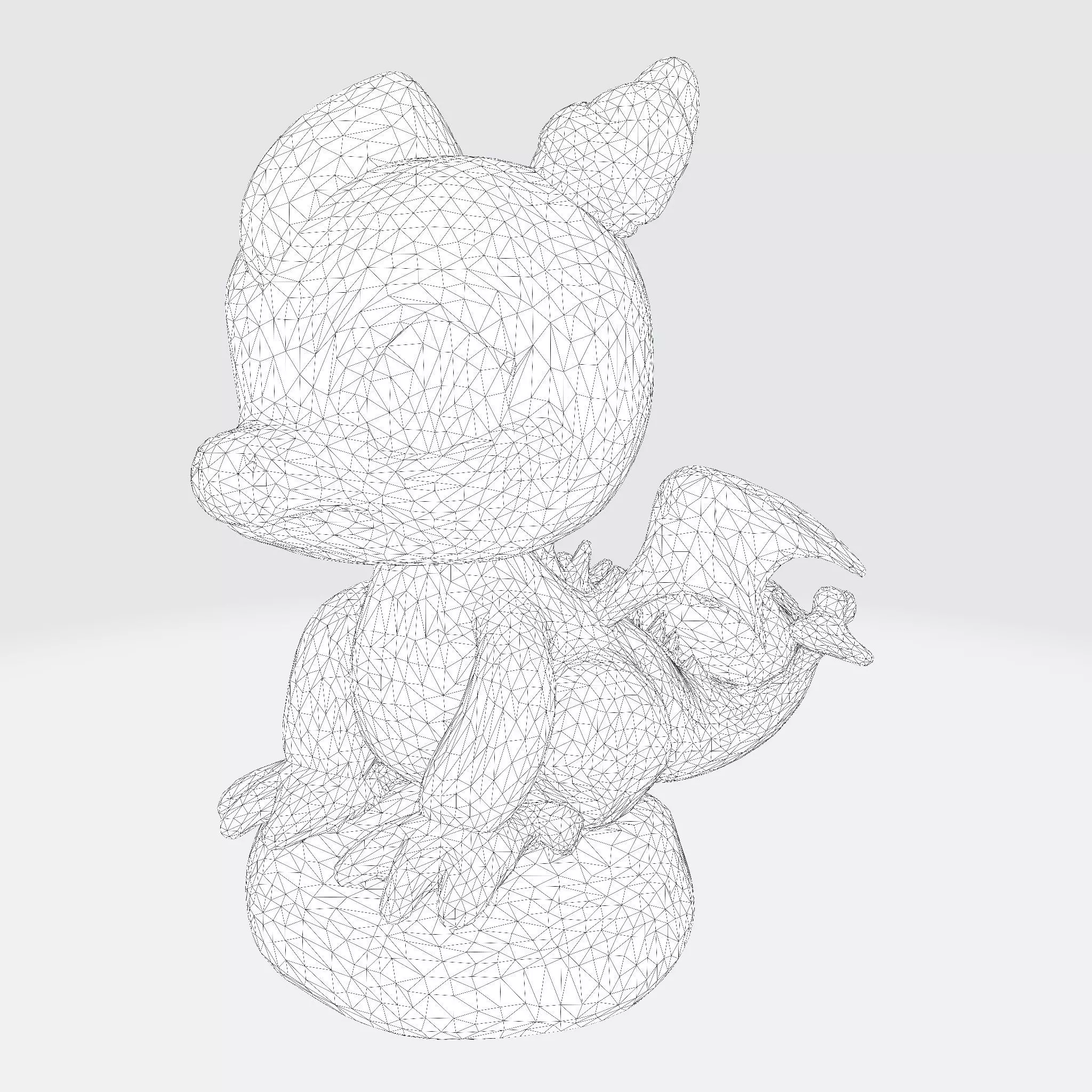 Cute Baby Blue Dragon Ready for 3D Printing 3D print model_5
