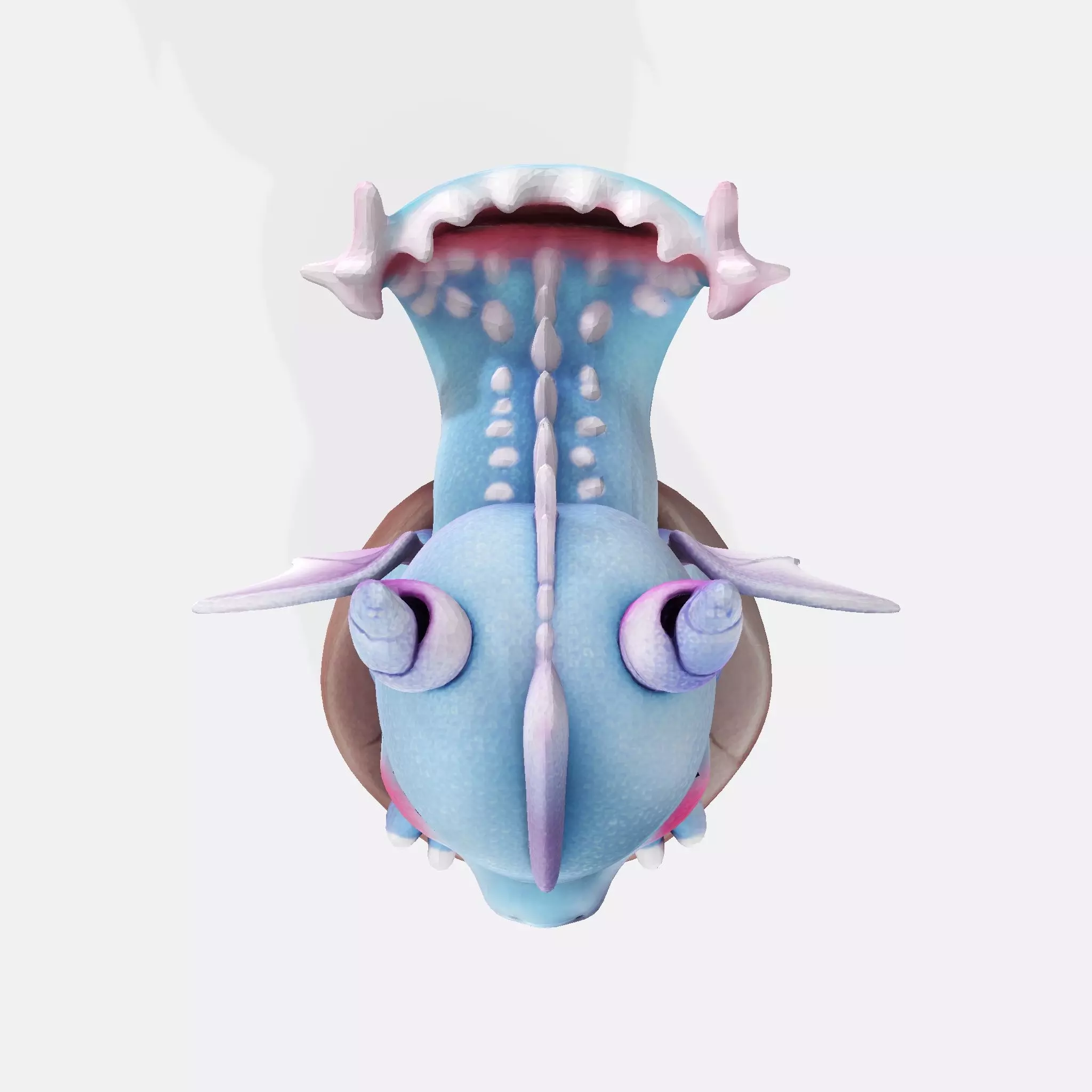 Cute Baby Blue Dragon Ready for 3D Printing 3D print model_10