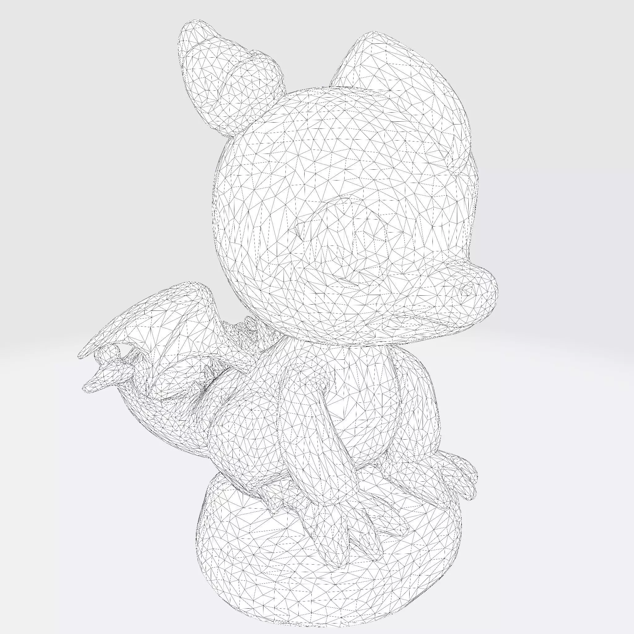 Cute Baby Blue Dragon Ready for 3D Printing 3D print model_7