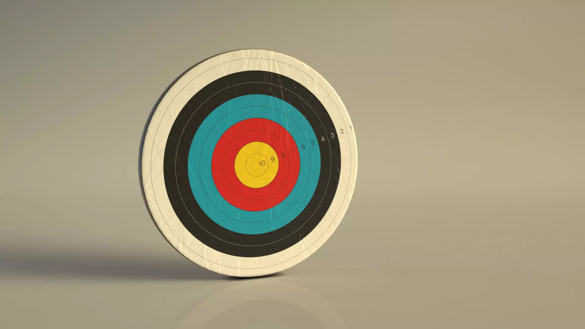 SPORT---ARCHERY---Target archery target and wooden target Free low-poly 3D model_0