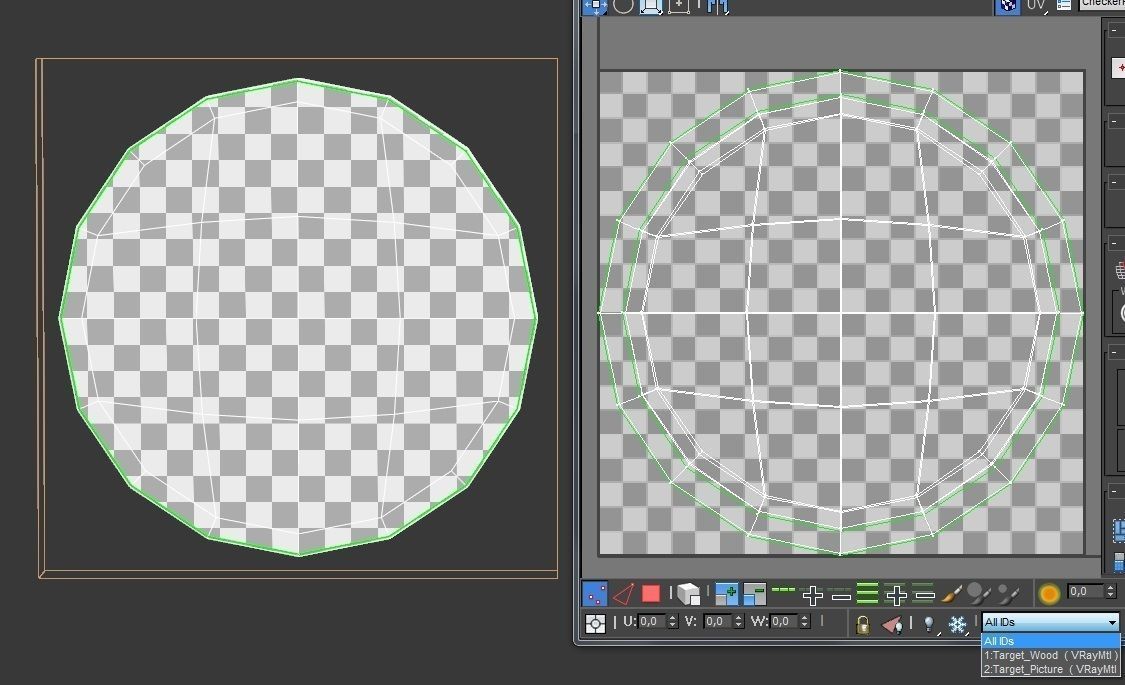 SPORT---ARCHERY---Target archery target and wooden target Free low-poly 3D model_4
