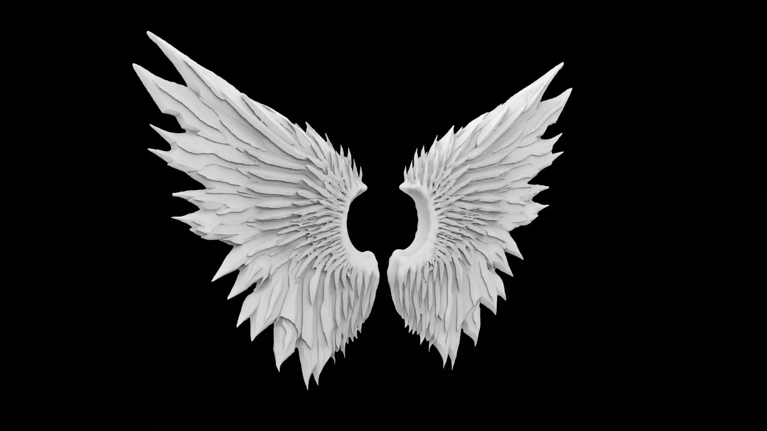 Ice Shard Wings 3d Print Model 3D print model