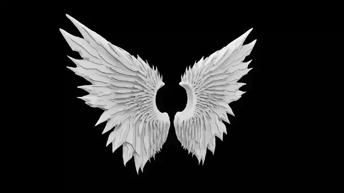 Ice Shard Wings 3d Print Model