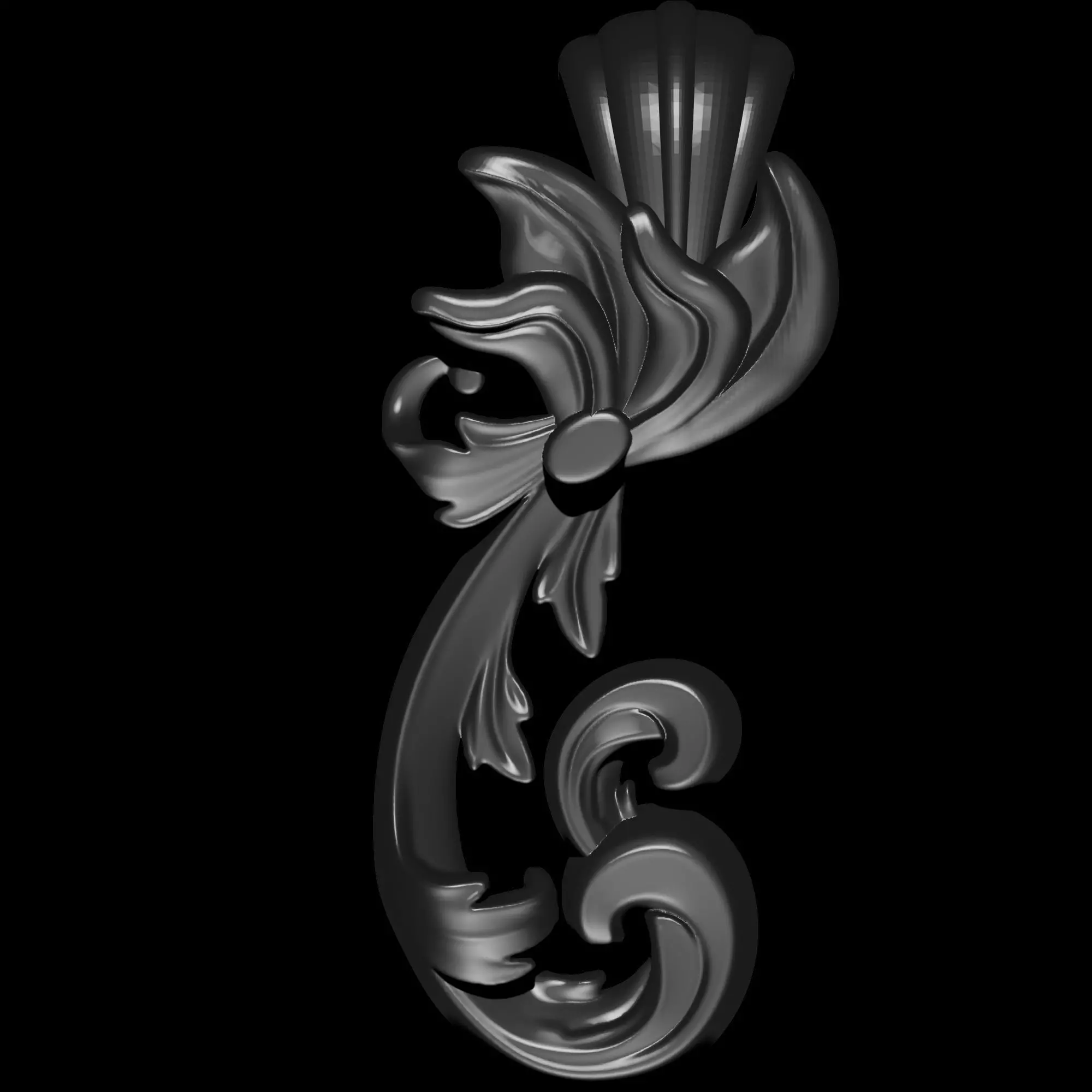 Designer Ornament Pendant 3D print model_8