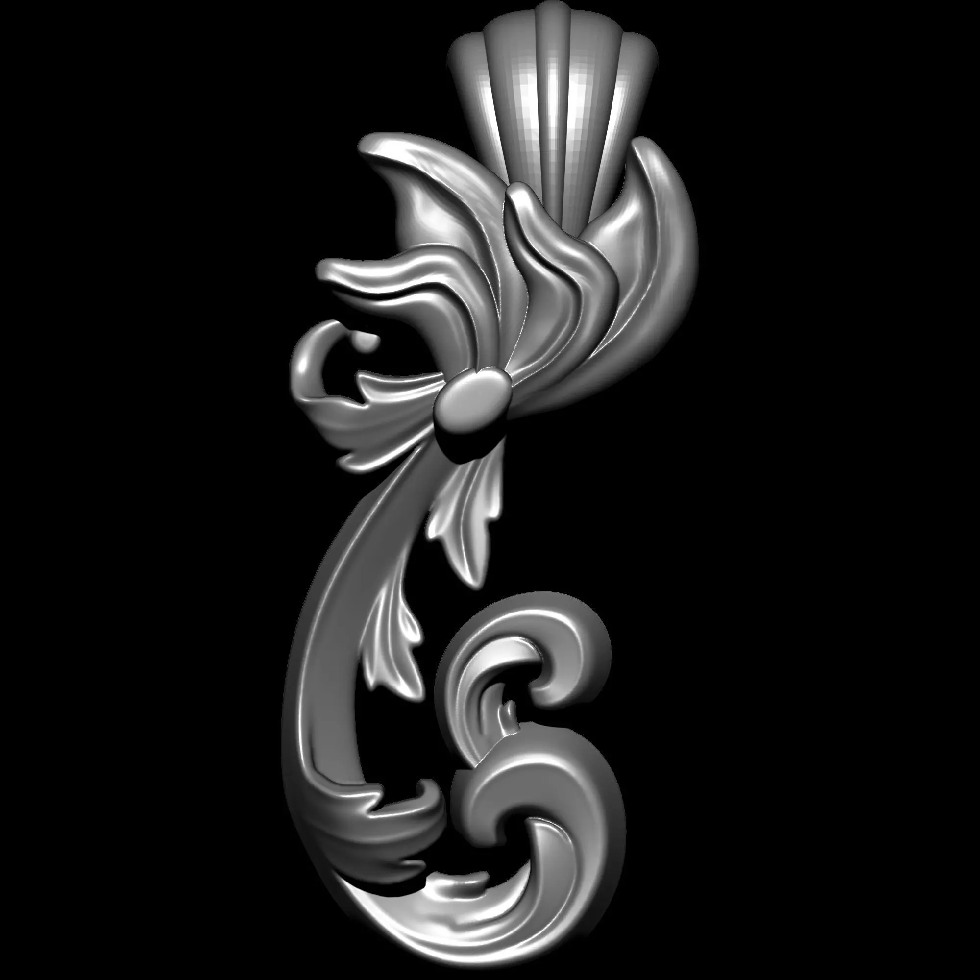 Designer Ornament Pendant 3D print model_5
