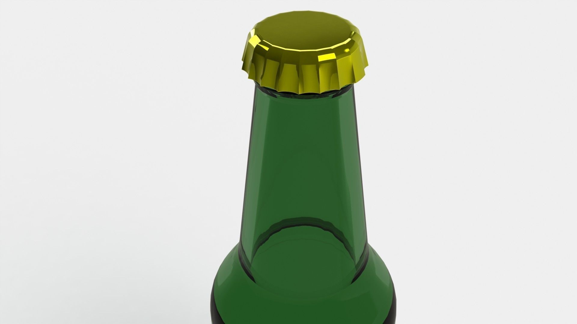 Bottle beer 3D model_2