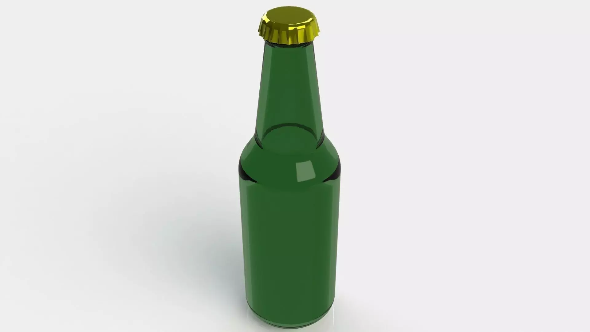 Bottle beer 3D model_0