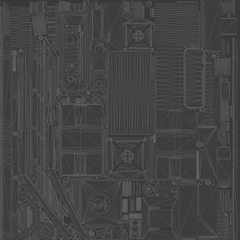Industrial Machine Lathe Clean and Dirty Textures Low-poly 3D model_10