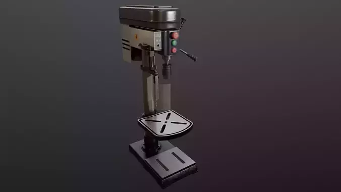 Industrial Machine Lathe Clean and Dirty Textures