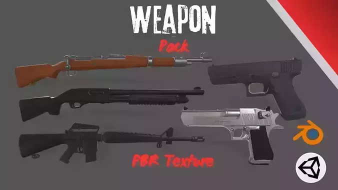Modern Weapon Pack PBR Ready