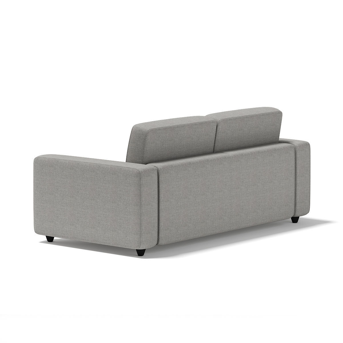 Grey Two Seat Sofa 3D model_4