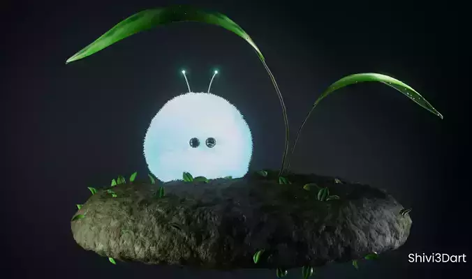 Enchanted Forest Creature - Stylized Cute Creature 