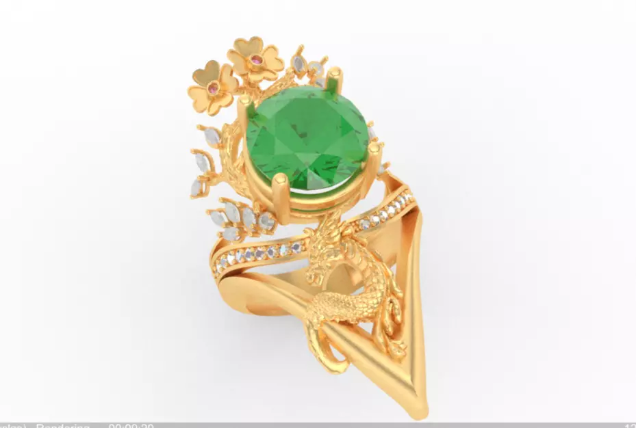 Unique Ring Design Inspired by Nature 3D print model