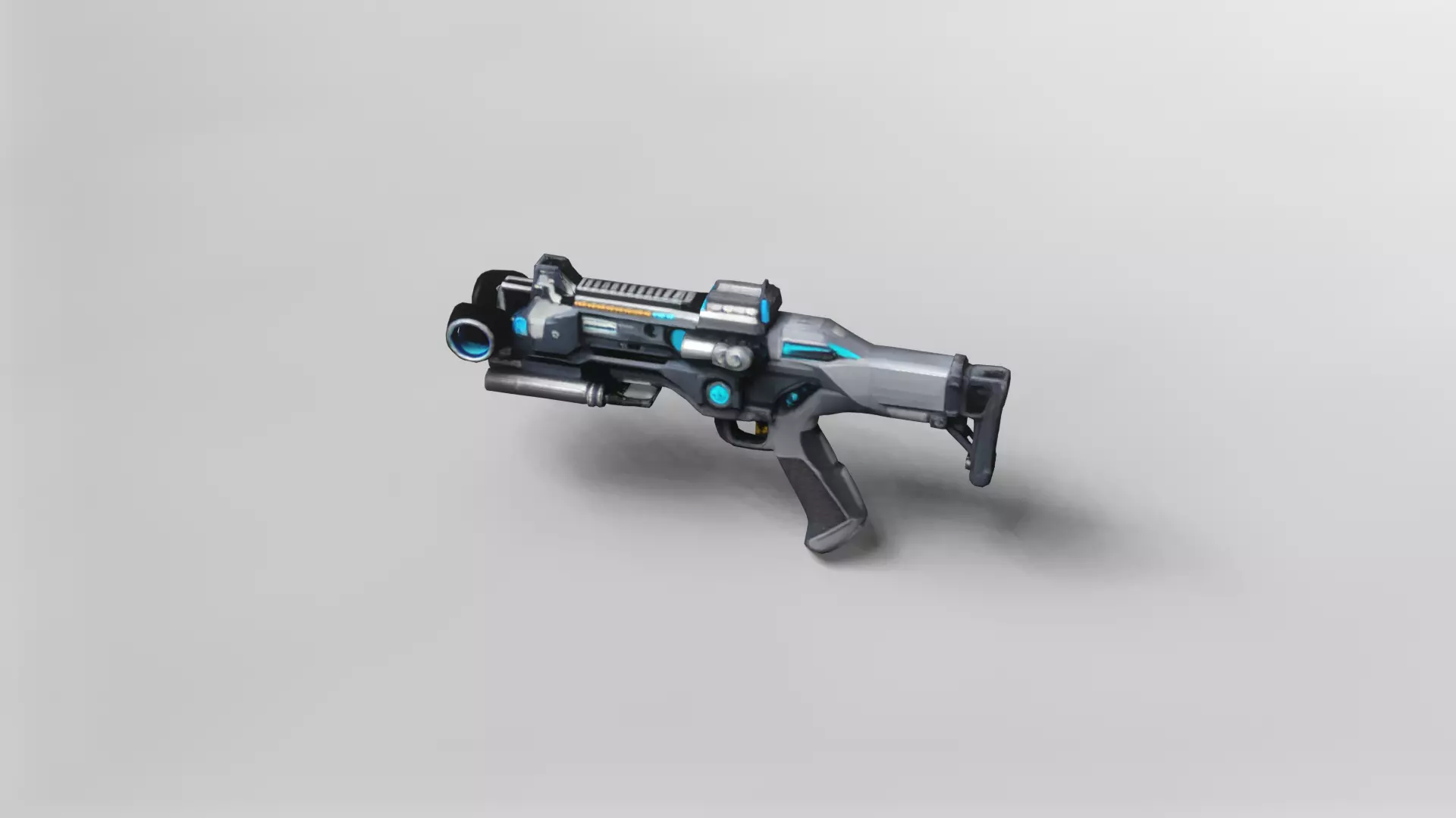 Futuristic Tactical Energy Rifle 3D Model 3D model_1