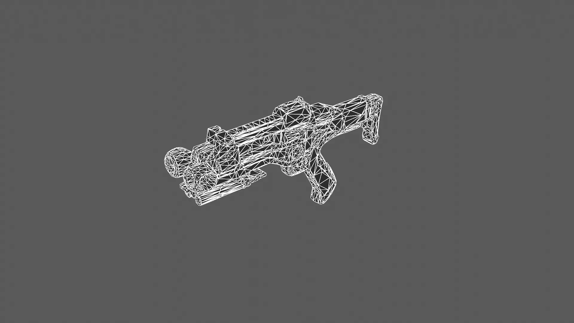 Futuristic Tactical Energy Rifle 3D Model 3D model_5