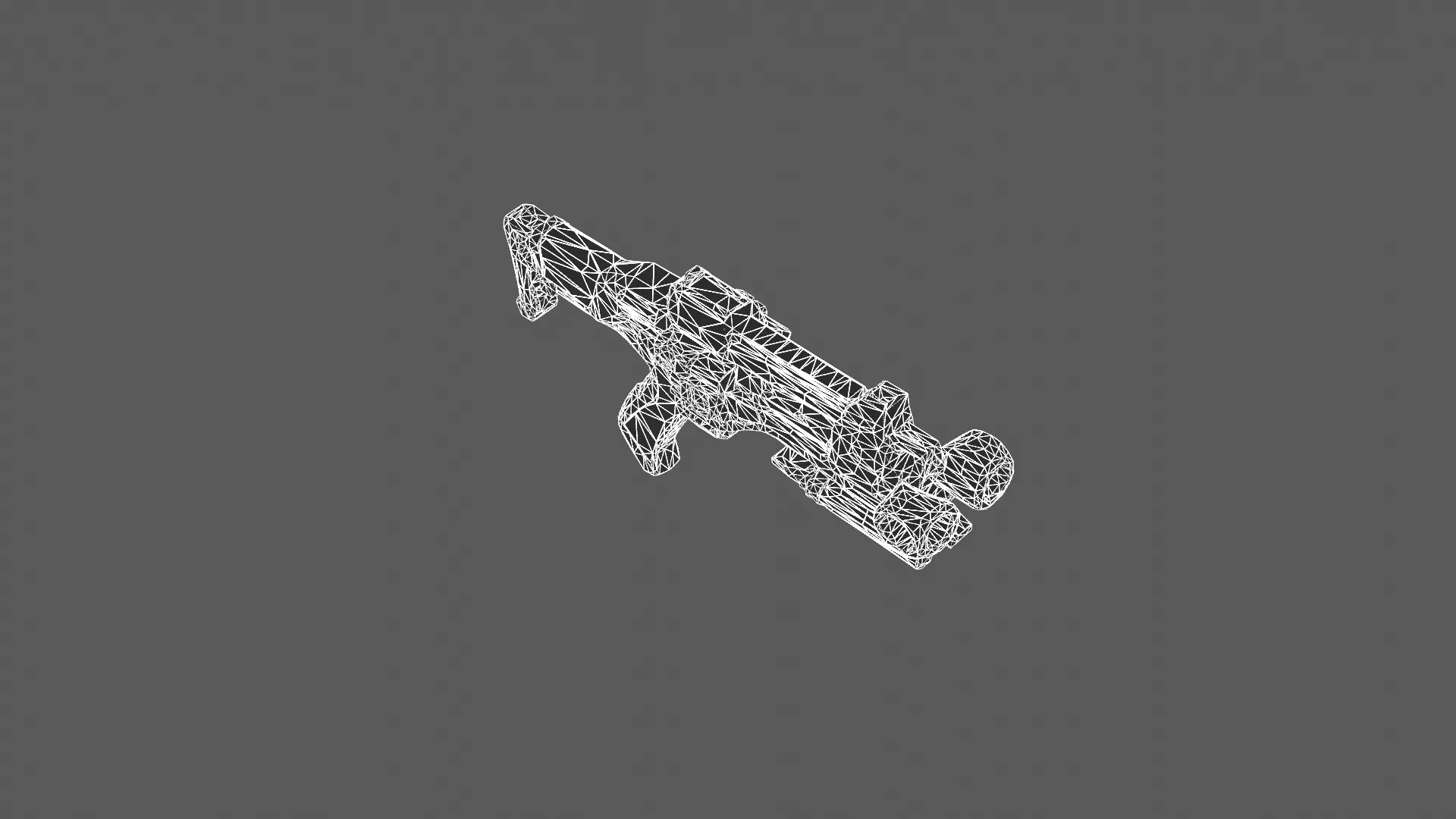 Futuristic Tactical Energy Rifle 3D Model 3D model_9
