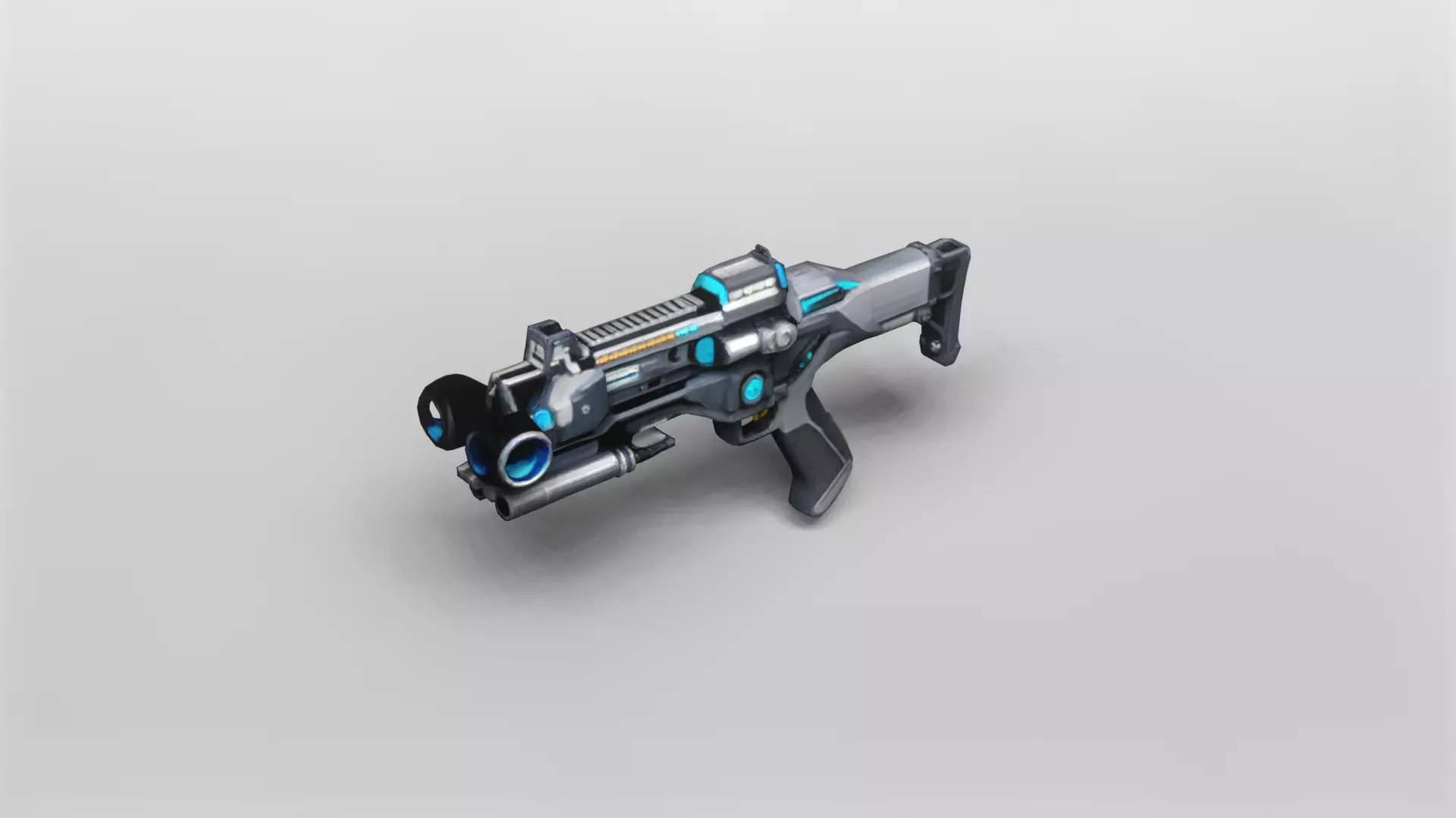Futuristic Tactical Energy Rifle 3D Model 3D model_0