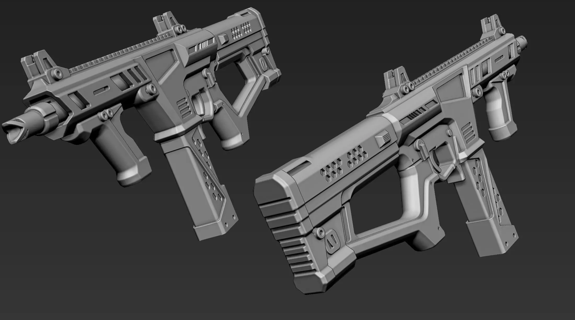3D Printable Sci-Fi Weapon Part 9 3D model_5
