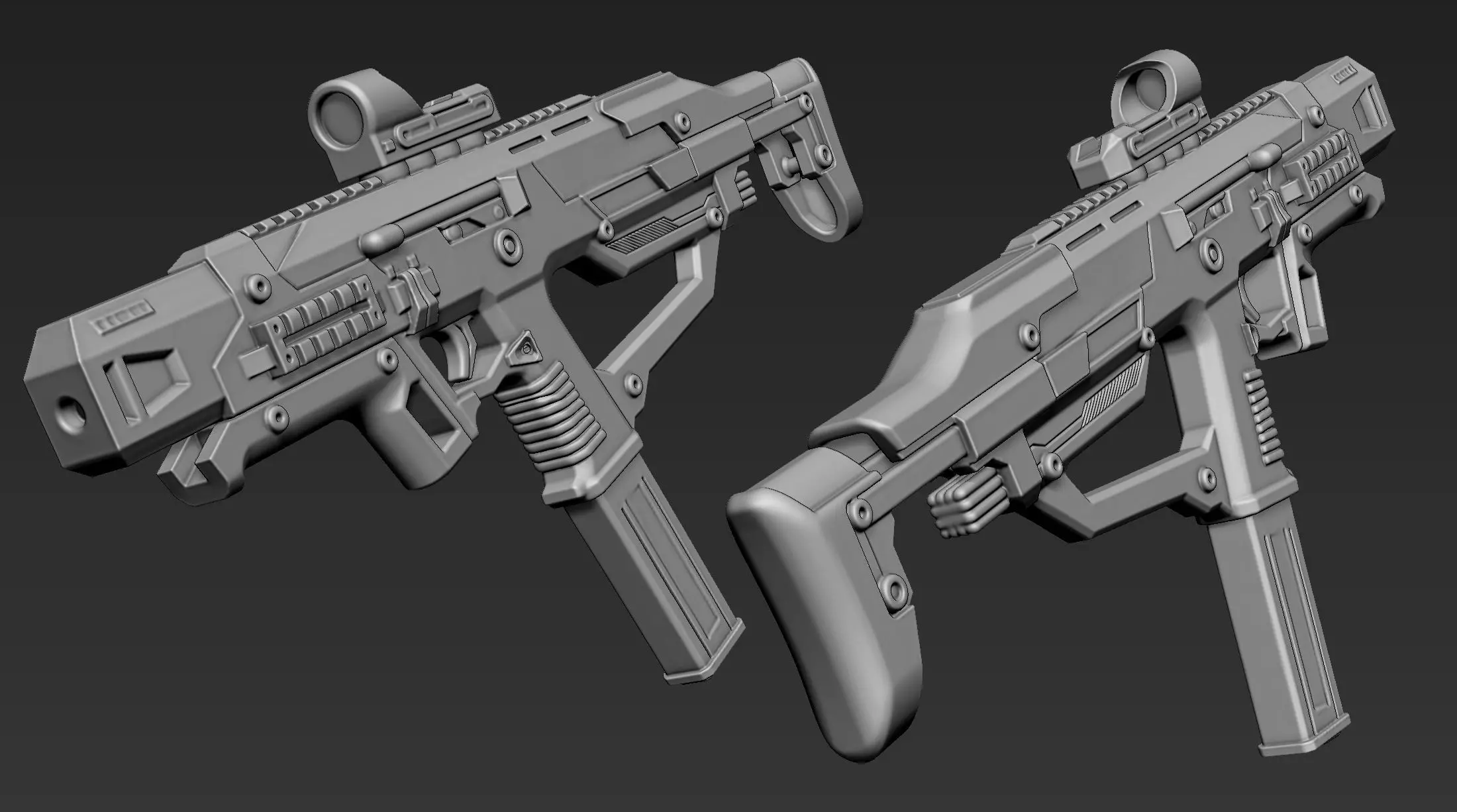 3D Printable Sci-Fi Weapon Part 9 3D model_6