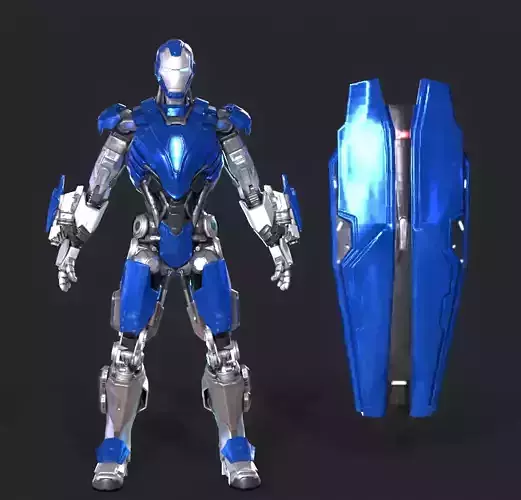 Blue Iron Man