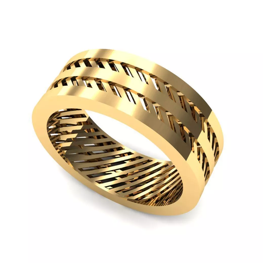 ANEL FACETADO COM FORRO 3D print model_0