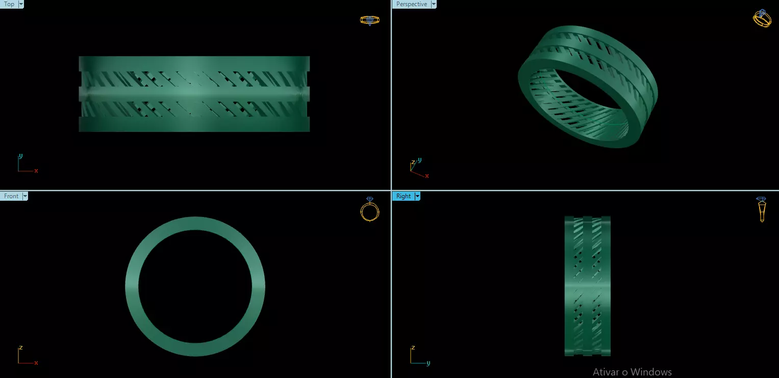 ANEL FACETADO COM FORRO 3D print model_4