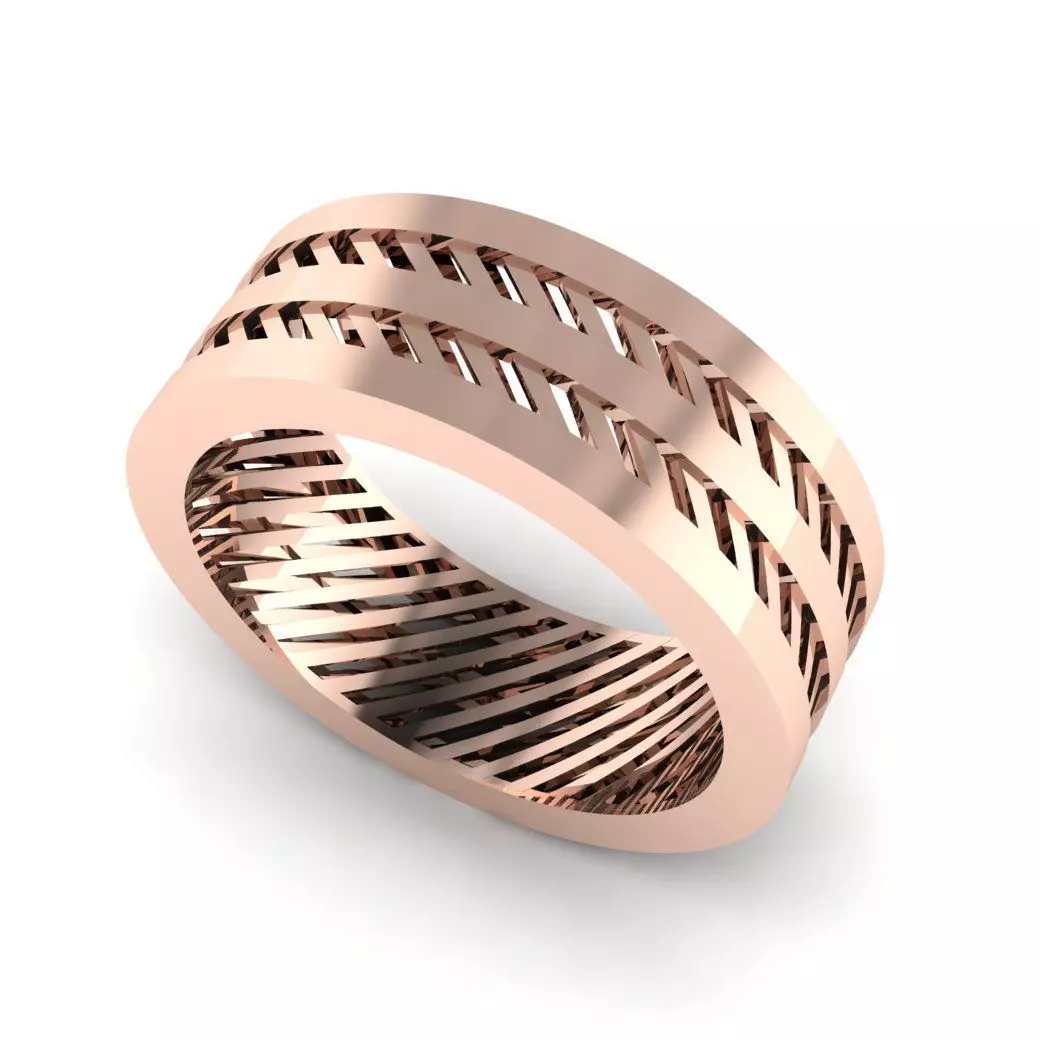 ANEL FACETADO COM FORRO 3D print model_2