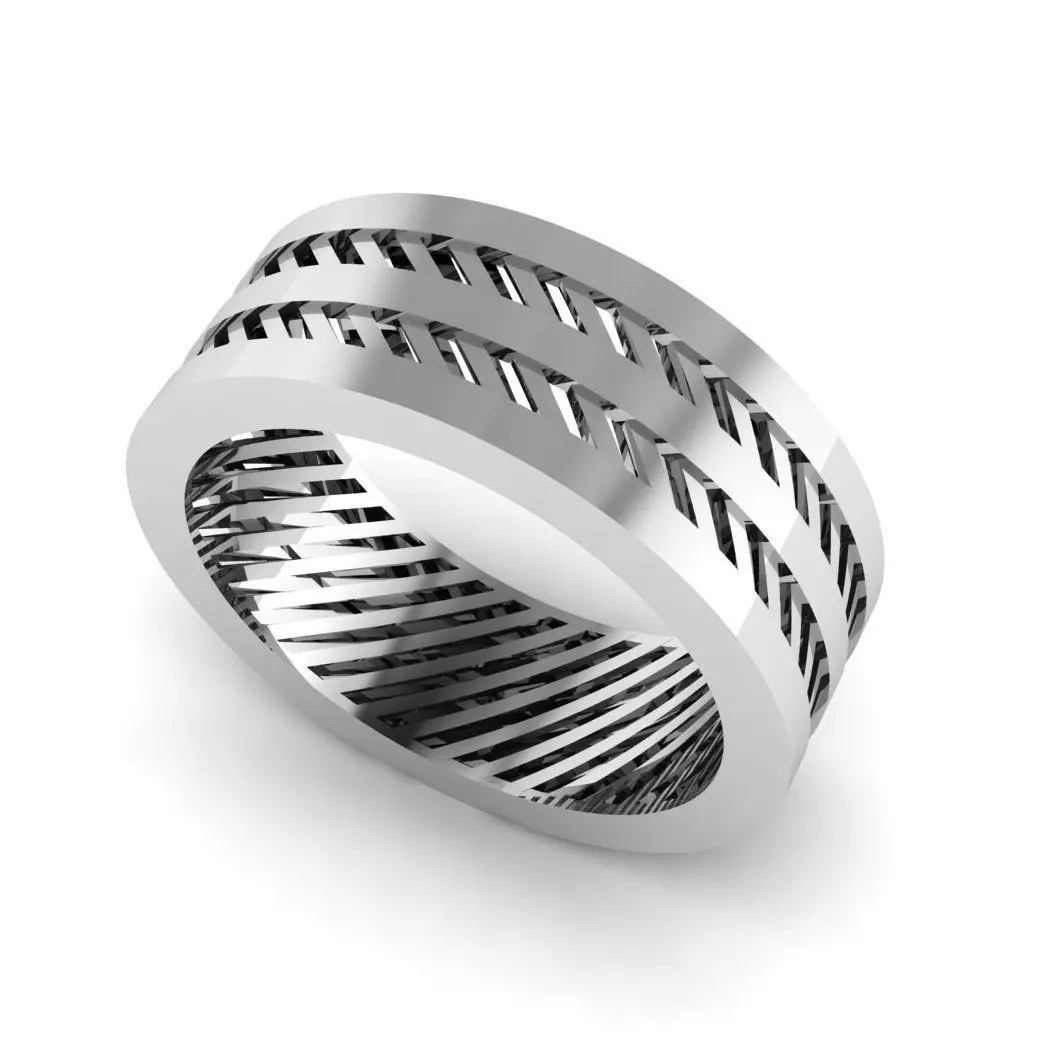 ANEL FACETADO COM FORRO 3D print model_1