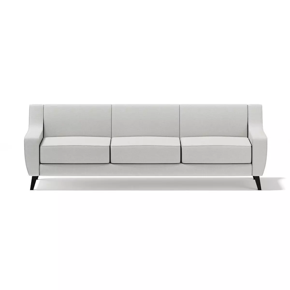 Light-Grey Three Seat Sofa 3D model_0