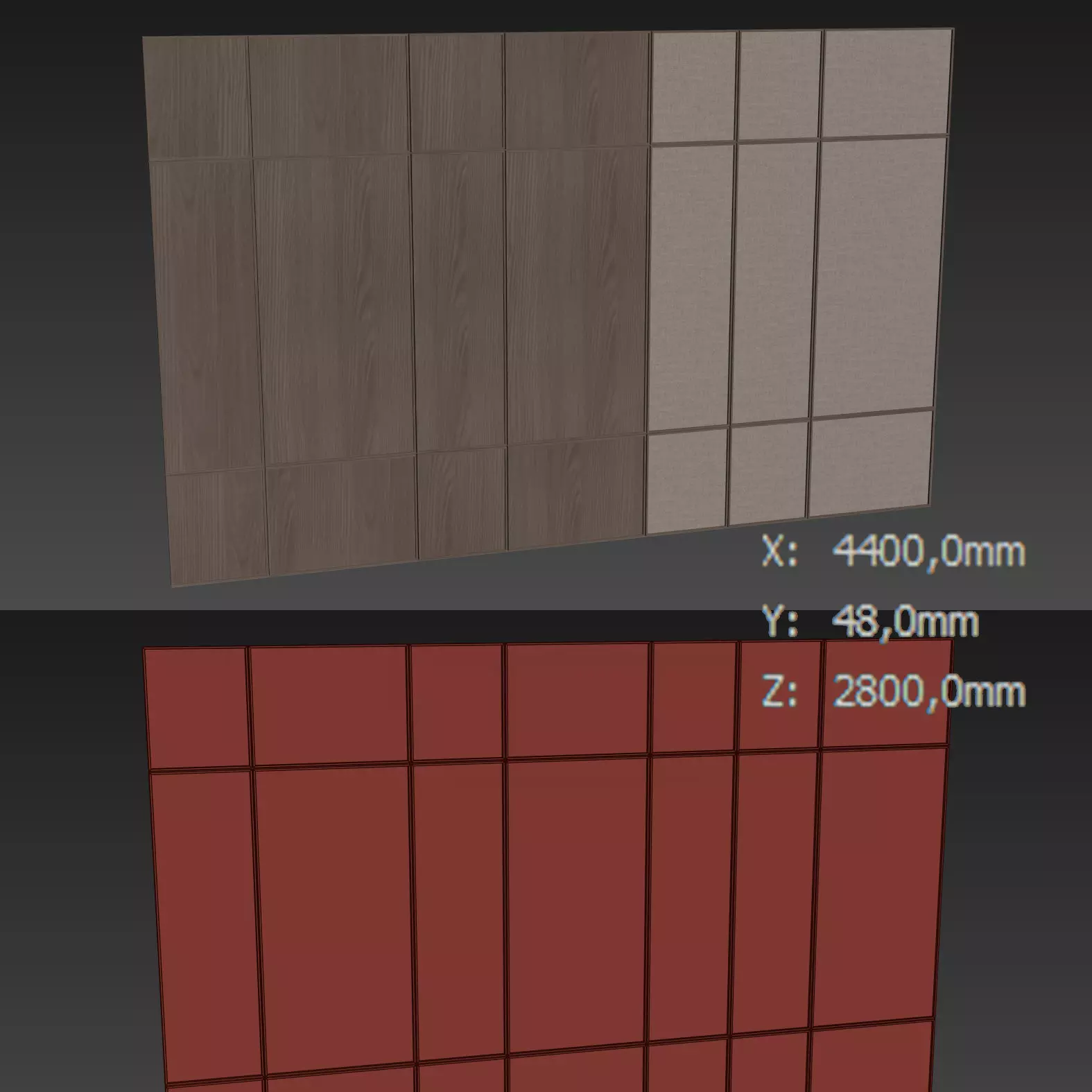 Decorative V76 Wall Panels 3D model_3