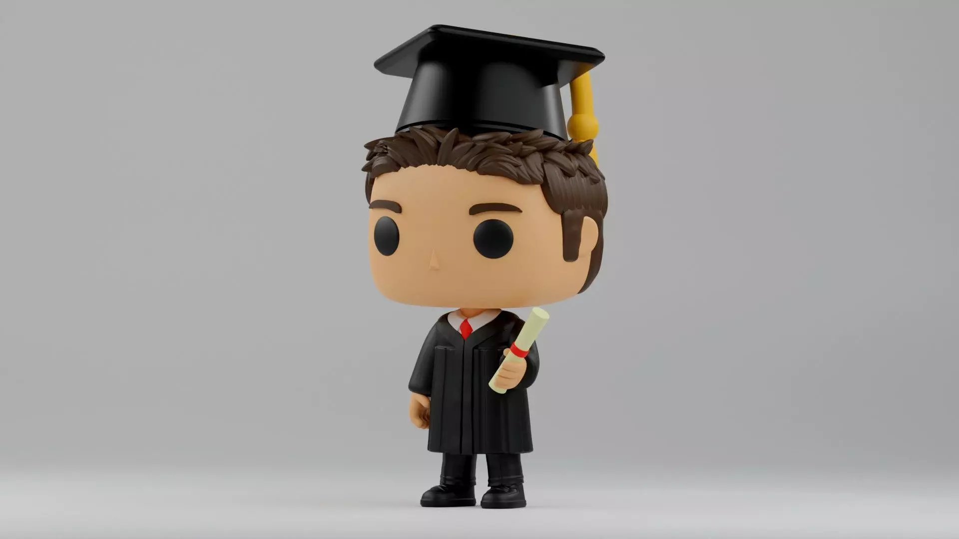 custom funko graduation gift Graduate Funko Boy 3D print model_4