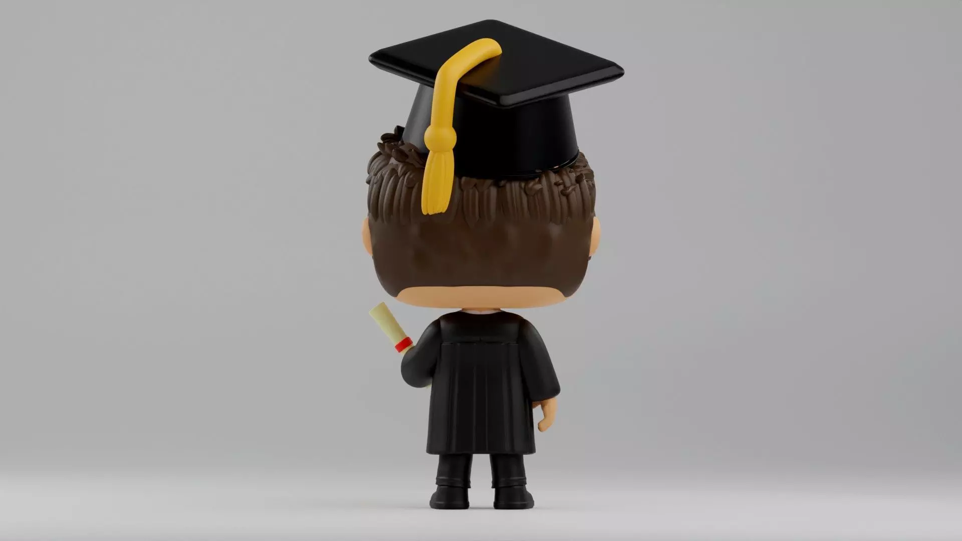 custom funko graduation gift Graduate Funko Boy 3D print model_10
