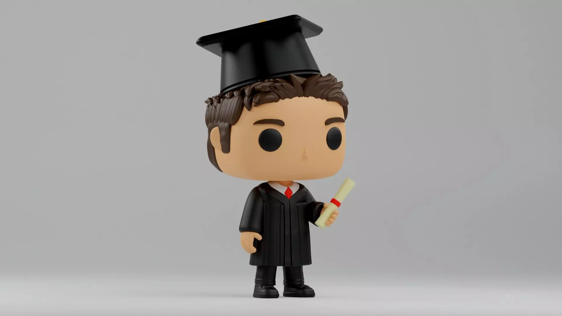 custom funko graduation gift Graduate Funko Boy 3D print model_5