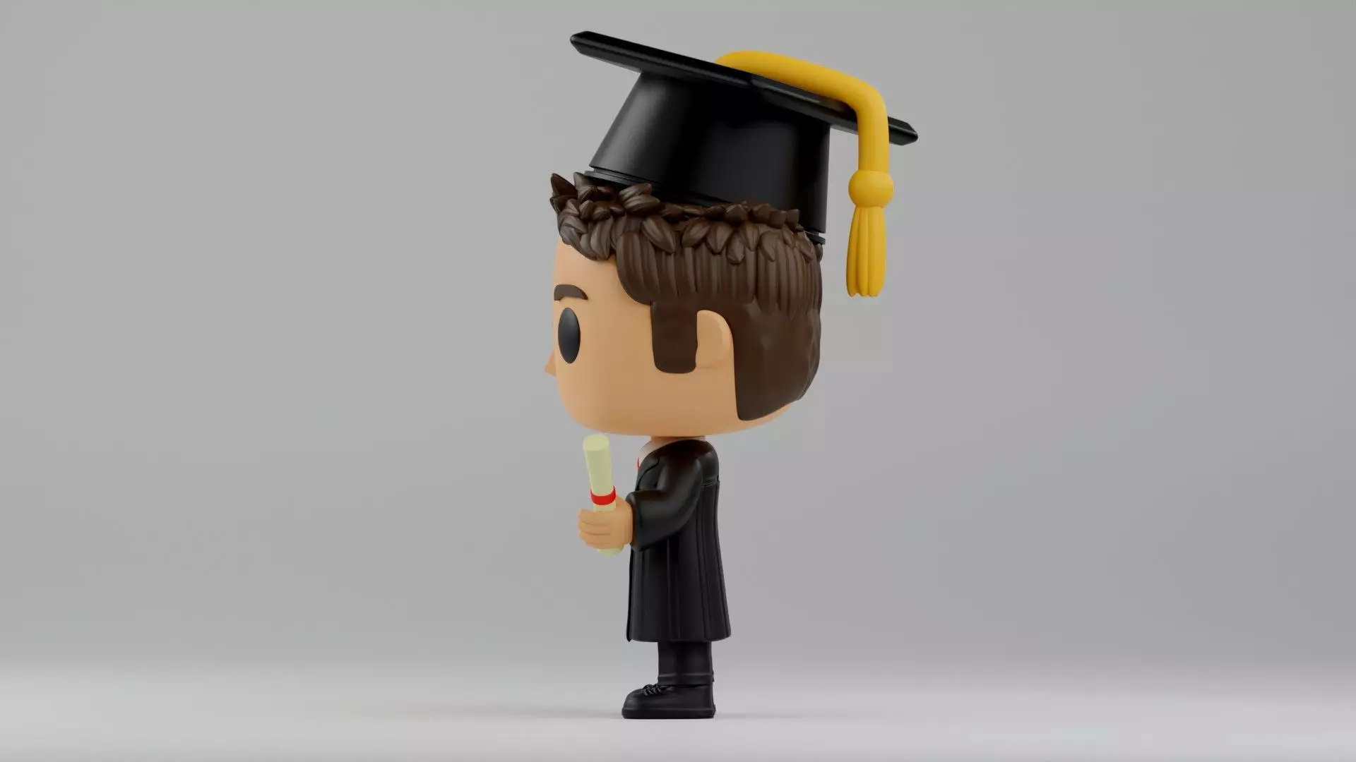 custom funko graduation gift Graduate Funko Boy 3D print model_2