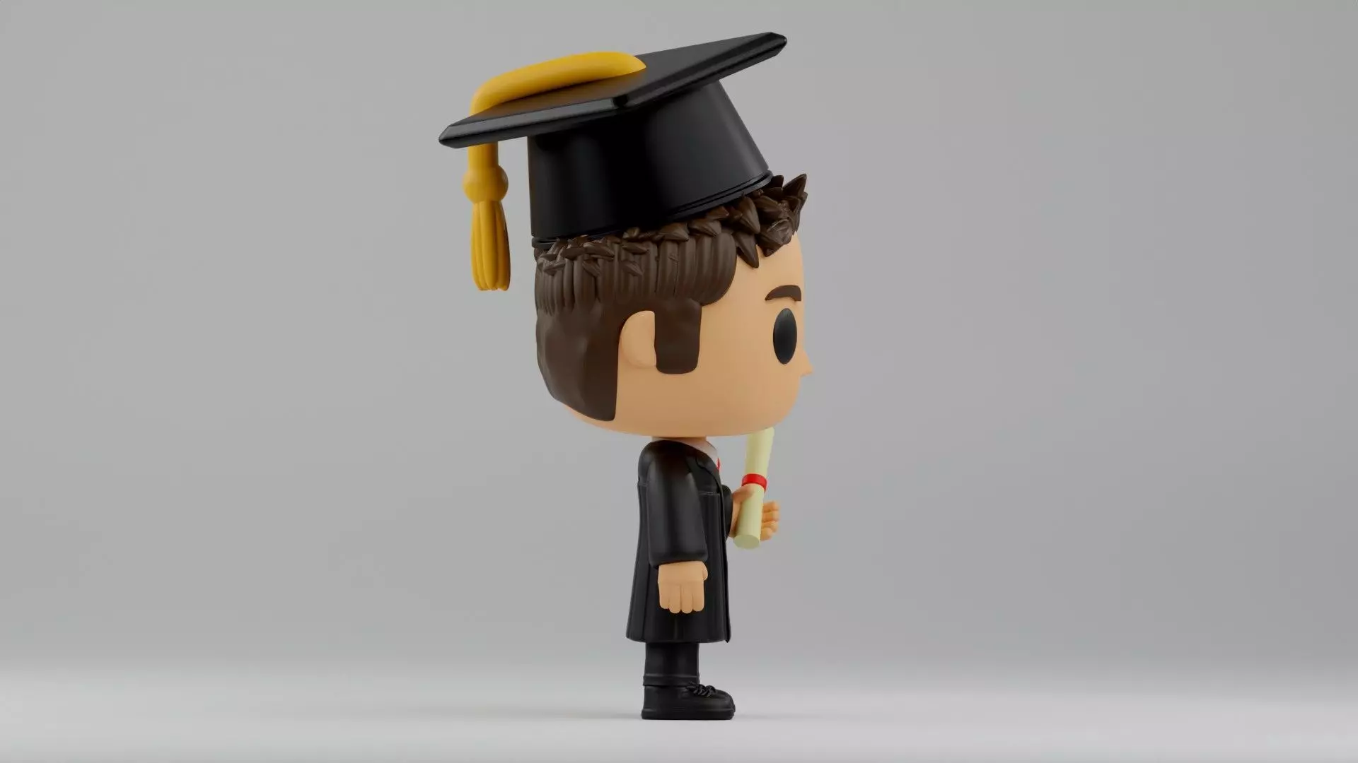 custom funko graduation gift Graduate Funko Boy 3D print model_7