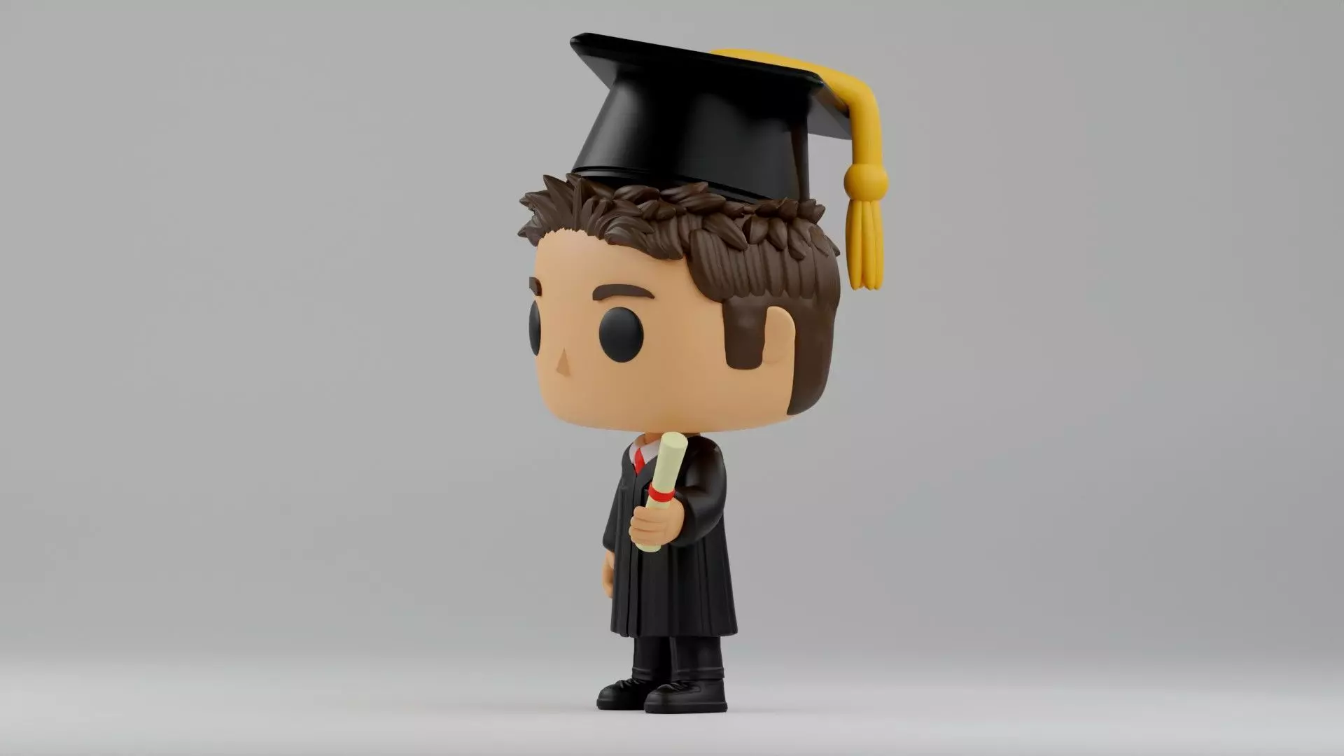 custom funko graduation gift Graduate Funko Boy 3D print model_3