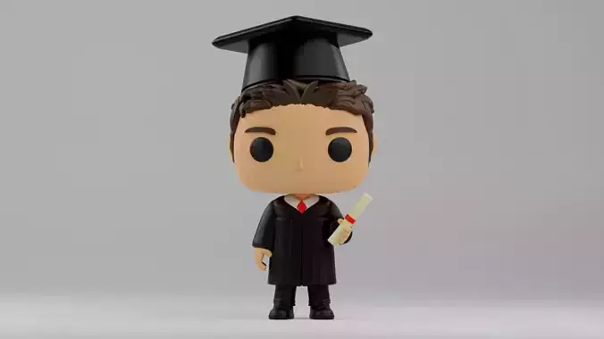custom funko graduation gift Graduate Funko Boy