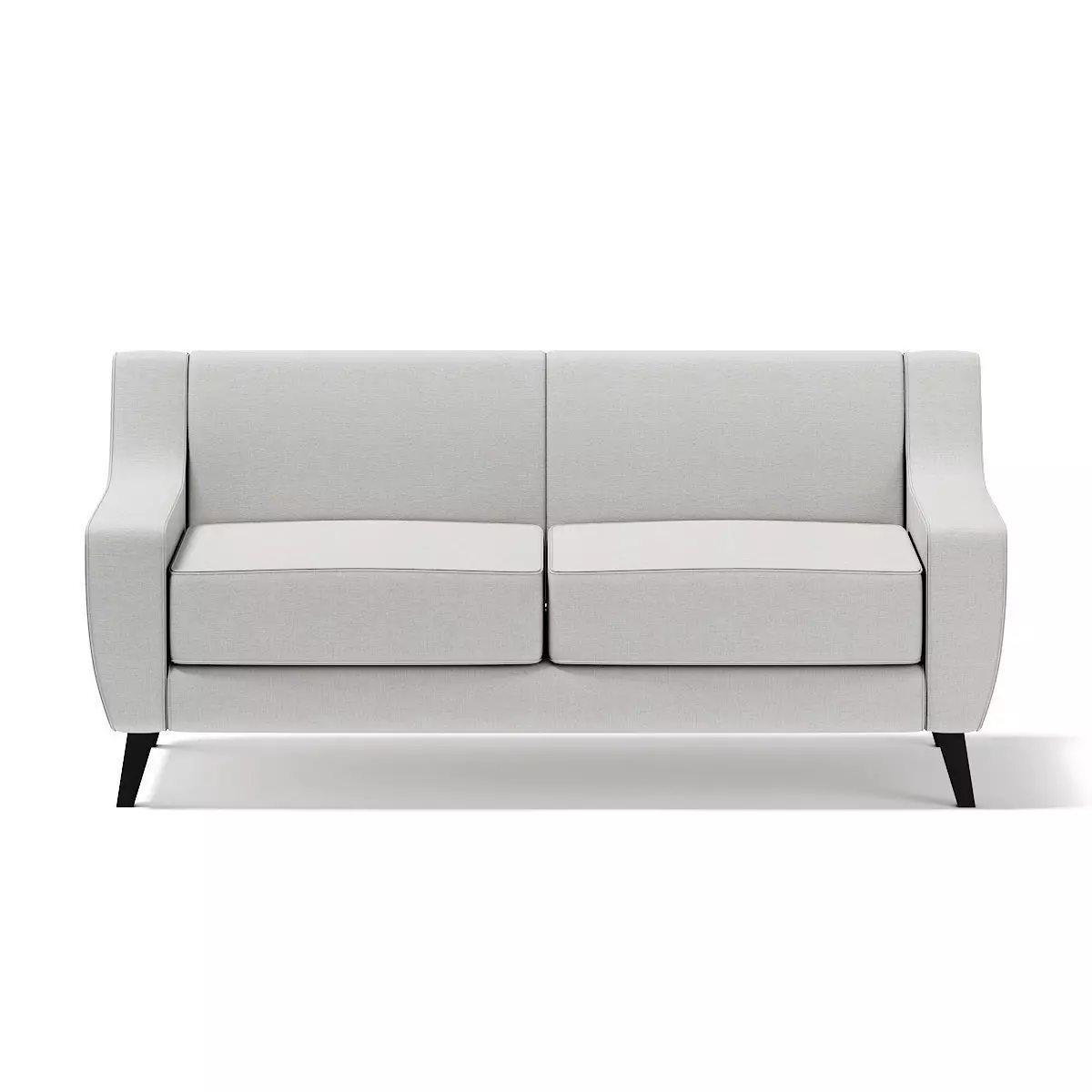 Light-Grey Two Seat Sofa 3D model_0