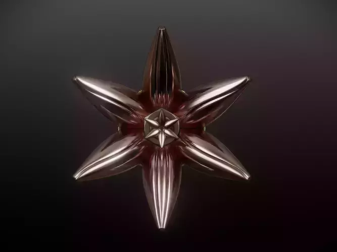 Rotating flower earrings 