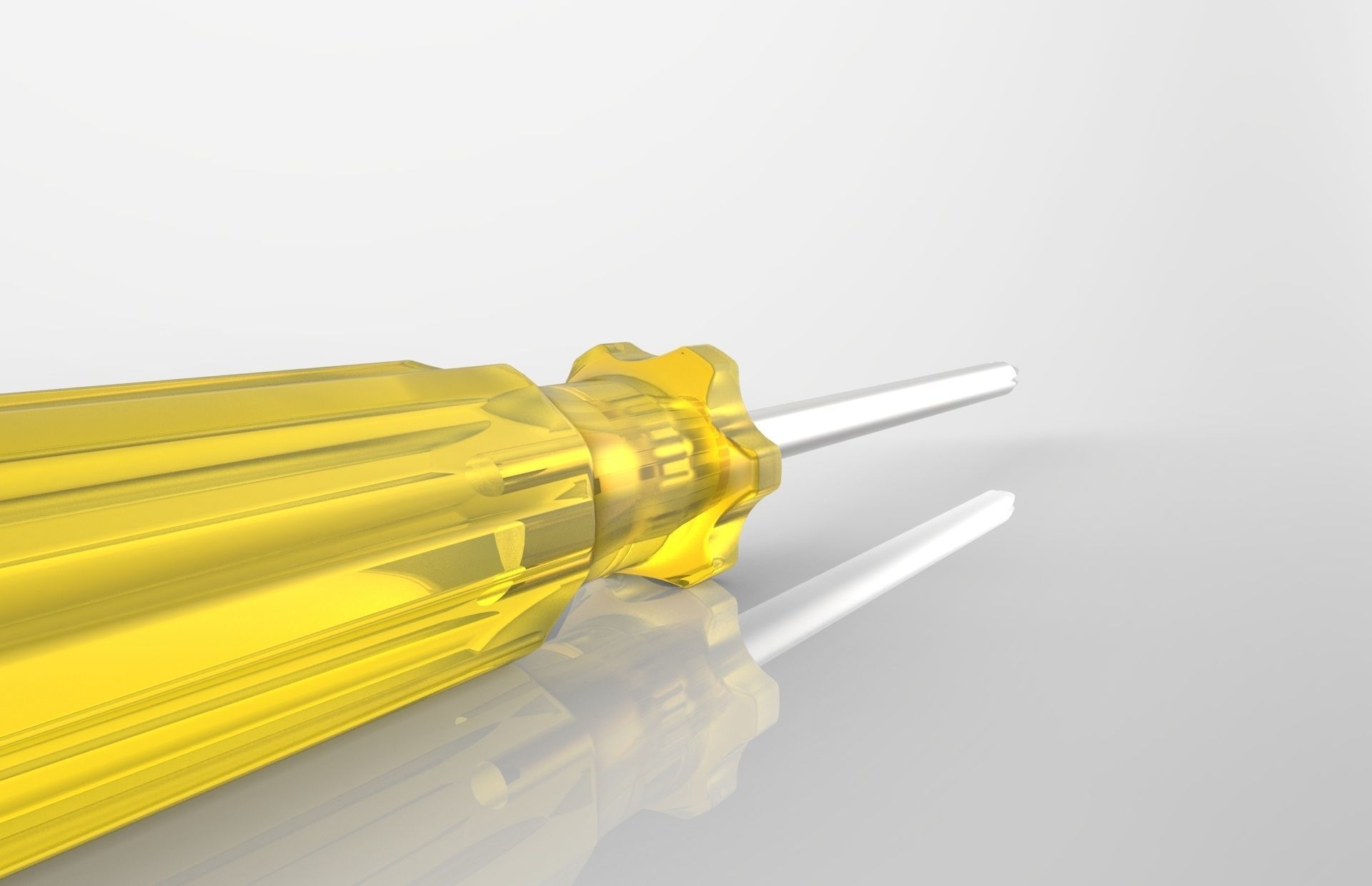 Screwdriver screw 3D model_3