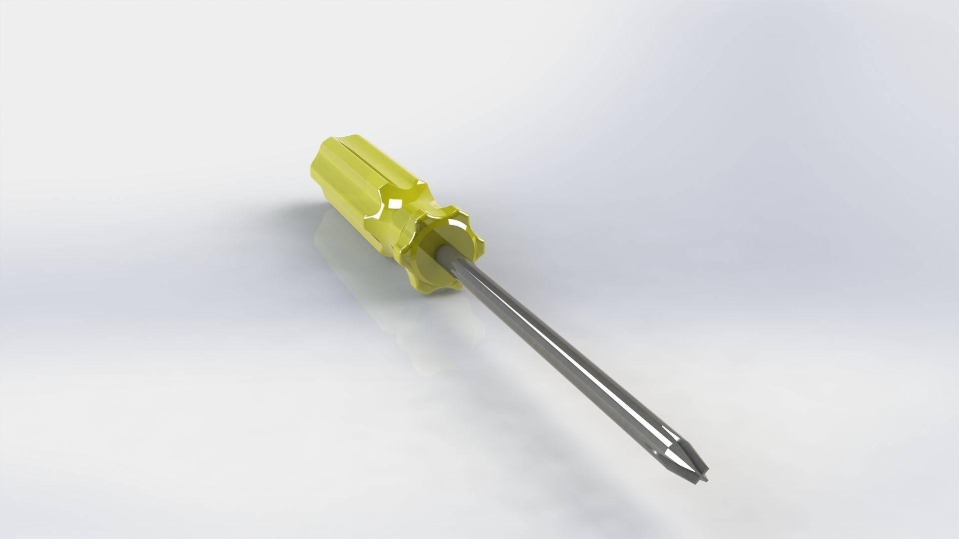 Screwdriver screw 3D model_7